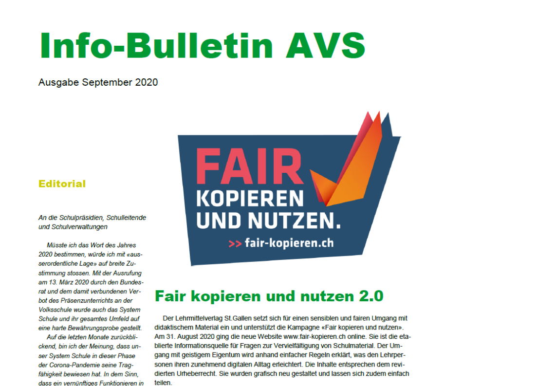 Infobulletin September 2020